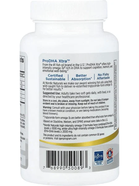 Nordic Naturals, ProDHA Xtra, Strawberry, 60 Soft Gels