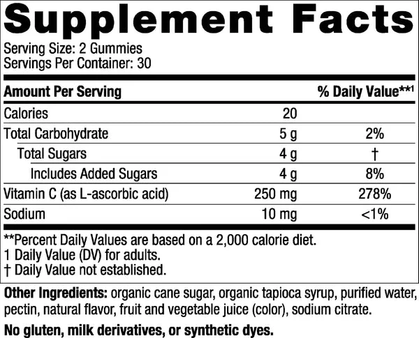 Nordic Naturals, Vitamin C Gummies, Tangerine, 60 Gummies