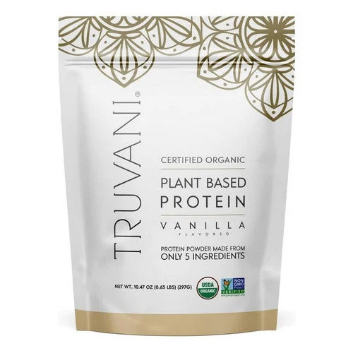 Organic Plant Protein Powder Vanilla 10.47 Oz by Truvani