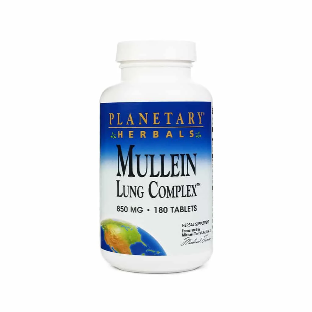 Planetary Herbals Mullein Lung Complex Tablets