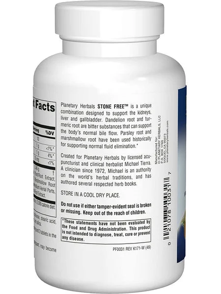 Planetary Herbals, Stone Free 820 mg, 90 Tablets
