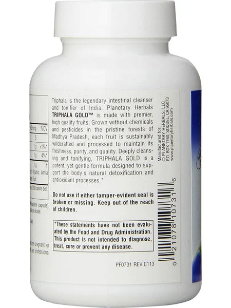 Planetary Herbals, Triphala Gold 550 mg, 60 Capsules