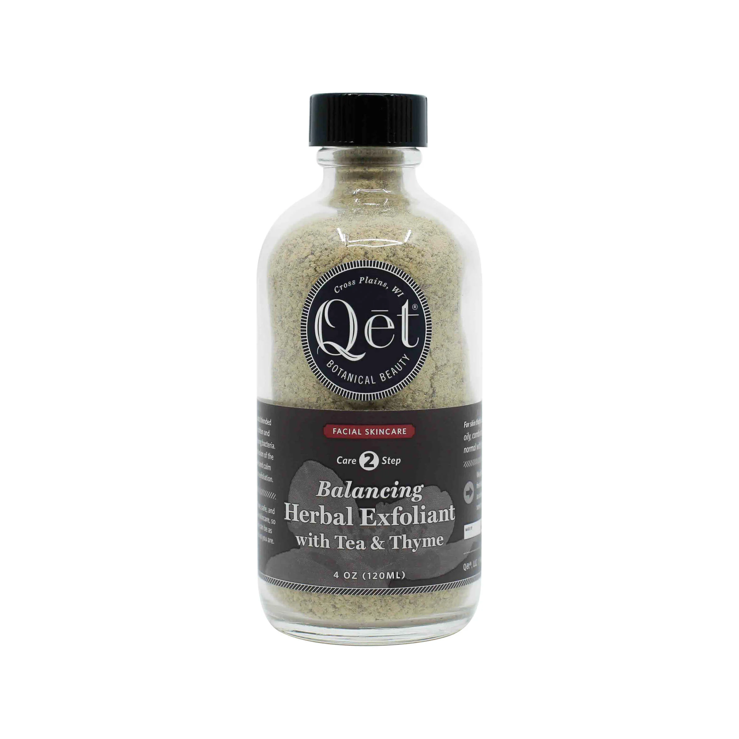 Qēt Botanicals Balancing Herbal Exfoliant with Tea & Thyme