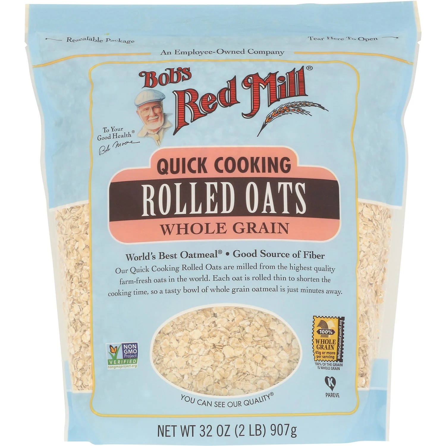 Quick Cooking Rolled Oats Whole Grain