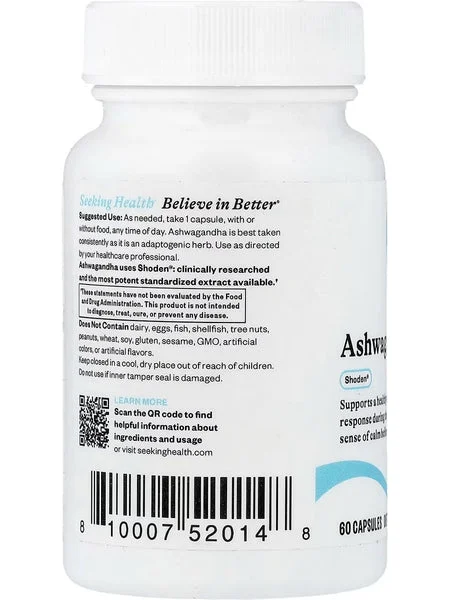 Seeking Health, Ashwagandha, 60 Capsules