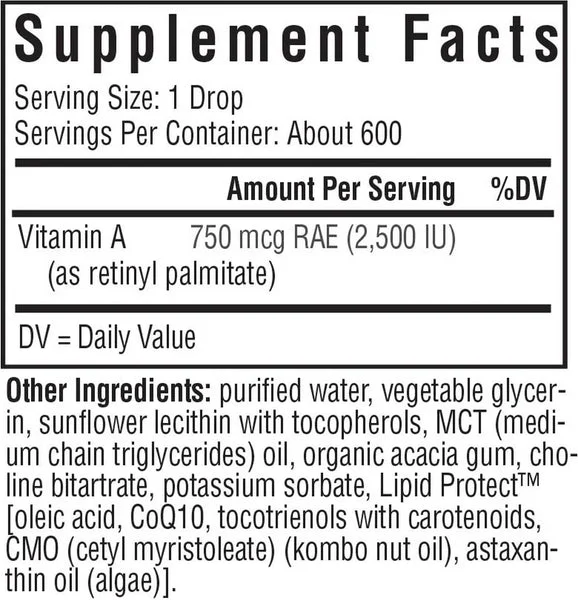 Seeking Health, Vitamin A Drops, 1 fl oz