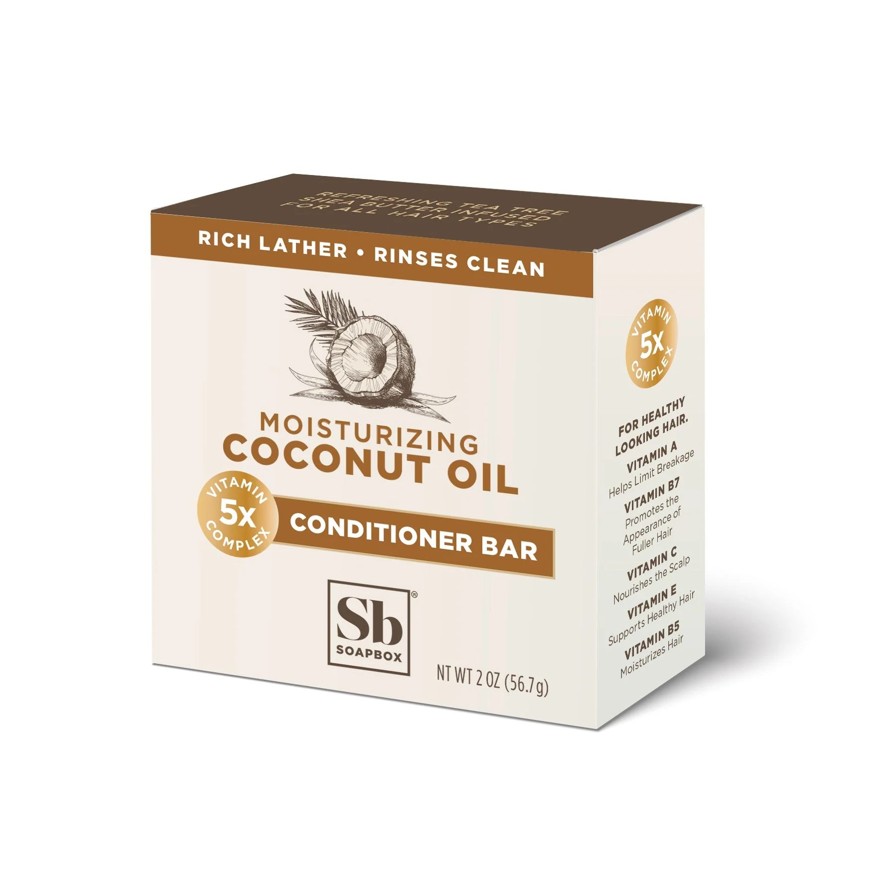 SoapboxCoconut Oil Moisturizing Conditioner Bar