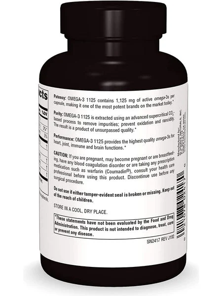 Source Naturals, Arctic Pure Omega-3 1125 Fish Oil 1125 mg, 60 softgels