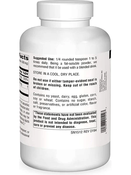 Source Naturals, Ascorbyl Palmitate Powder, 8 oz