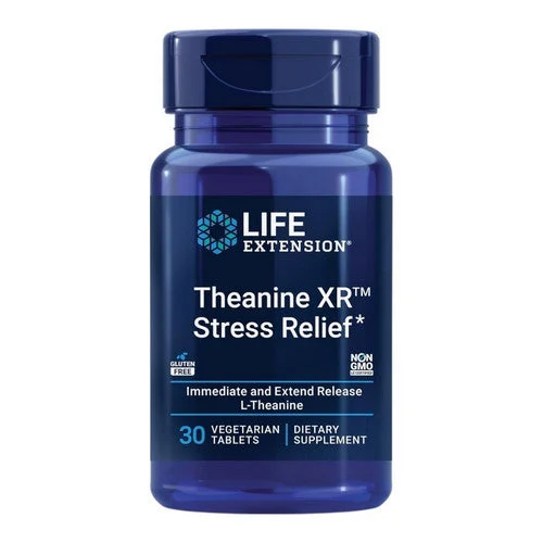 Theanine XR Stress Relief 30 Tabs by Life Extension