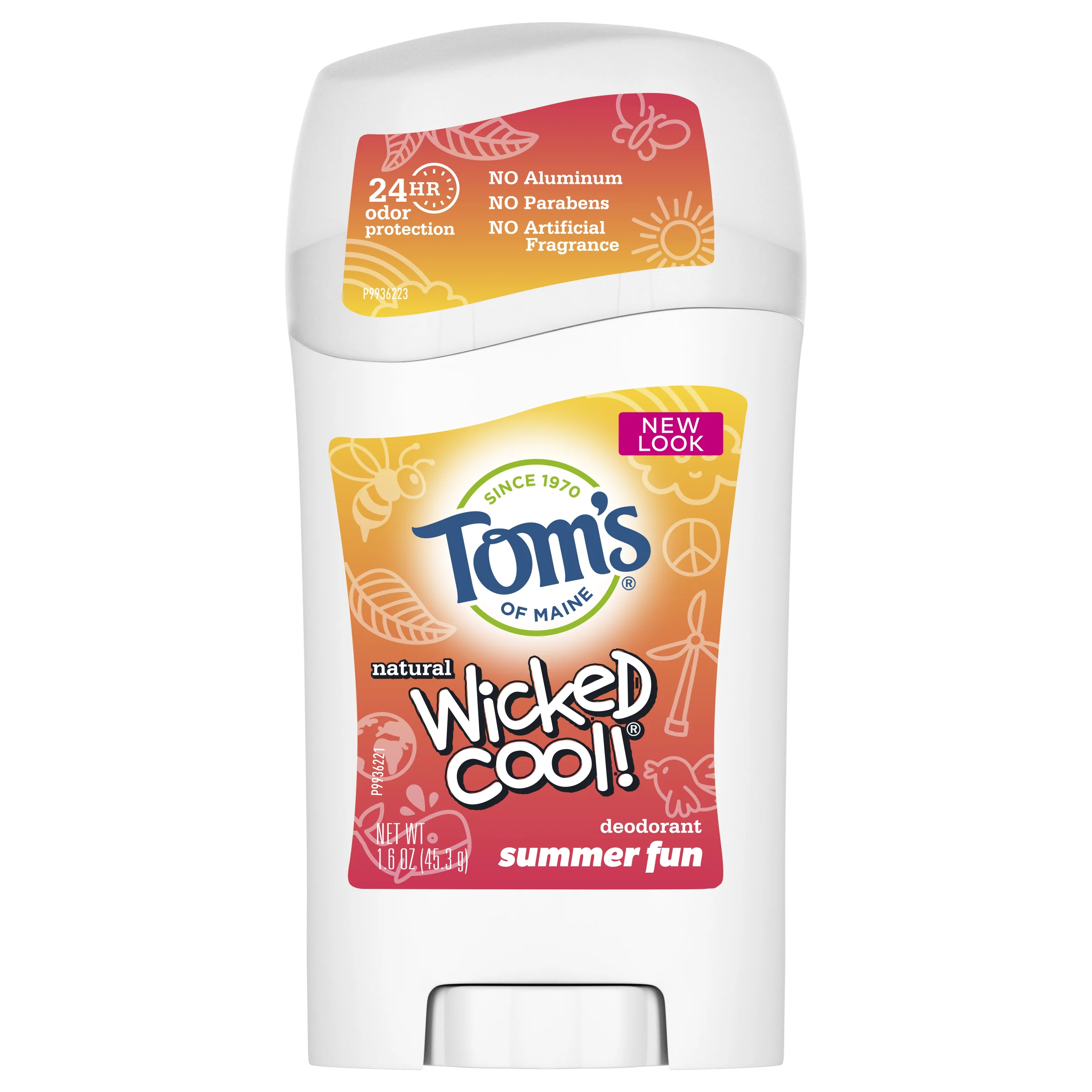 Tom's of MaineAluminum-Free Wicked Cool Natural Deodorant for Kids