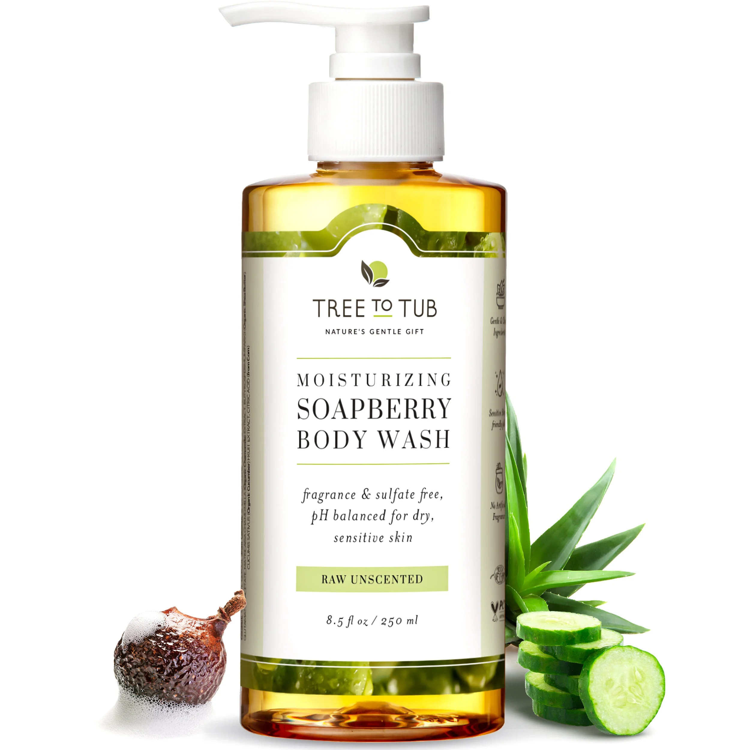 Tree To TubGentle Body Wash for Sensitive Skin
