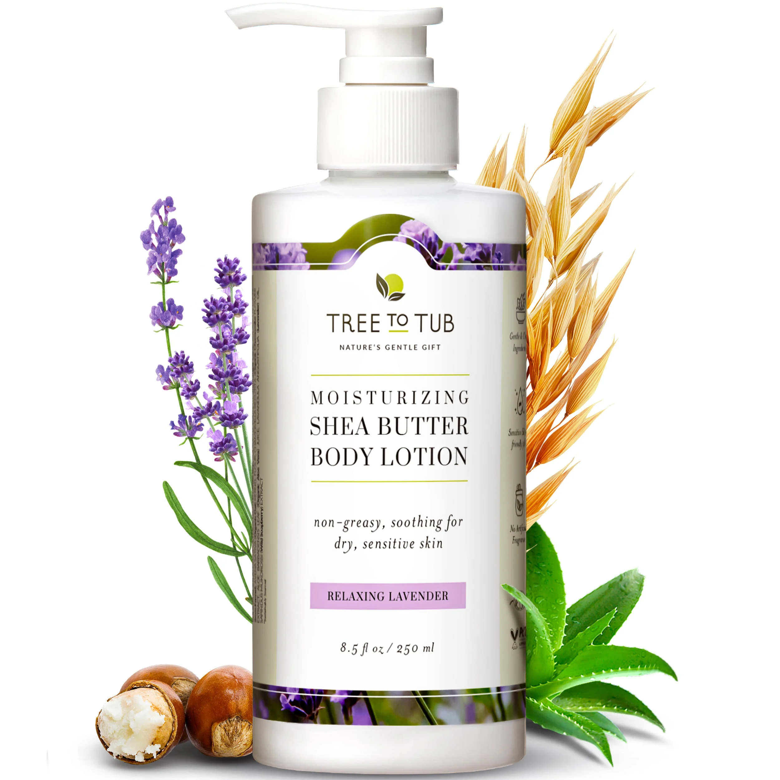 Tree To TubMoisturizing Shea & Cocoa Butter Lotion for Dry Skin