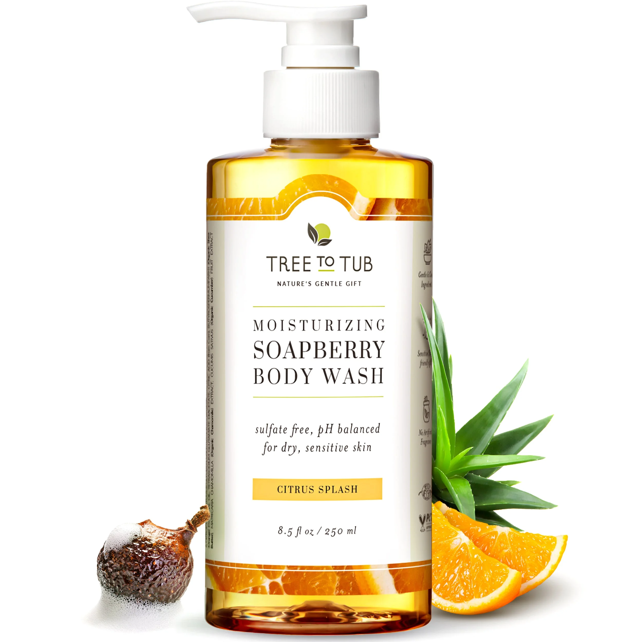 Tree To TubMoisturizing Vitamin C Body Wash for Sensitive Skin