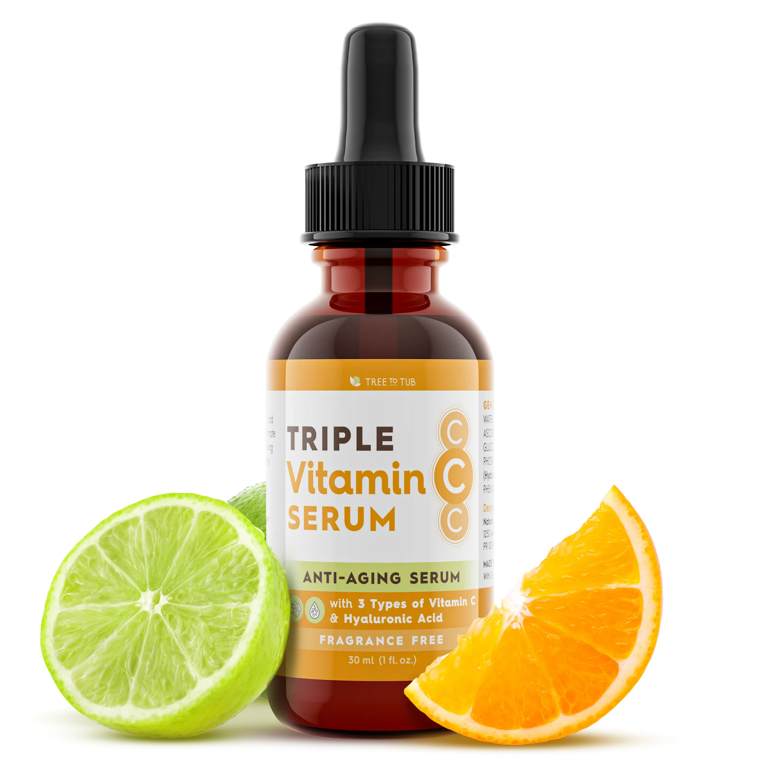 Tree To TubSkin Brightening Triple Action Vitamin C Serum for Face
