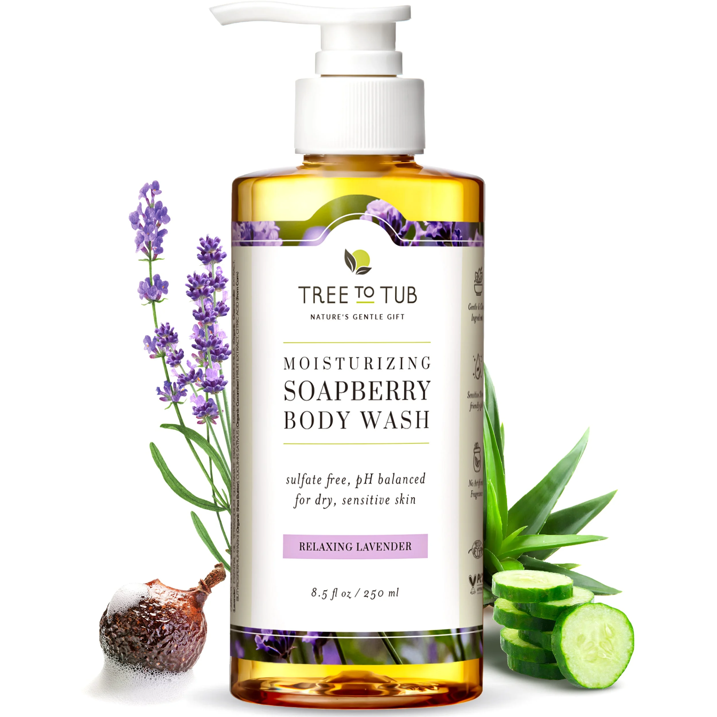 Tree To TubUltra Hydrating Body Wash for Dry Skin