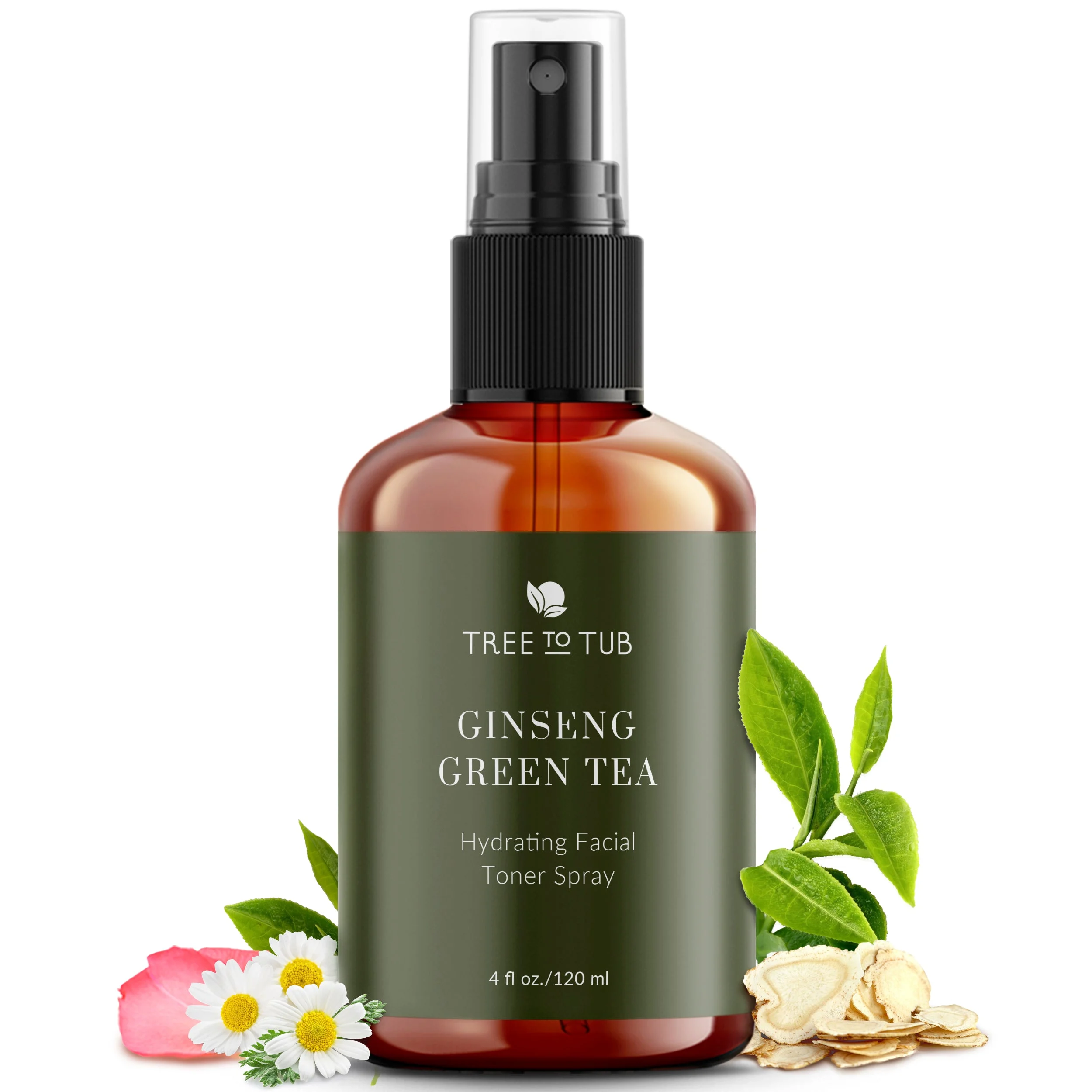Tree To TubWitch Hazel Toner for Sensitive Skin with Green Tea & Ginseng