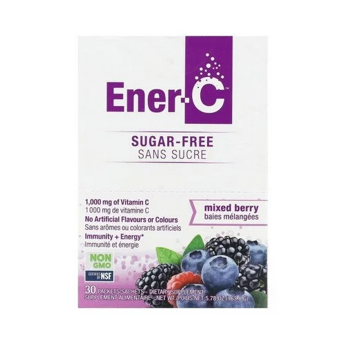 Vitamin C Multivitamin Drink Mix Sugar Free Mixed Berry 30 Packets by Ener-C