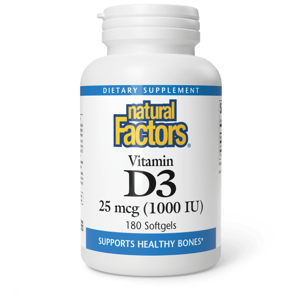 Vitamin D3 25 mcg (1,000 IU)