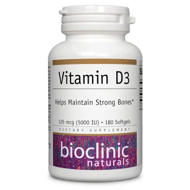 Vitamin D3 5000 IU 180 softgels