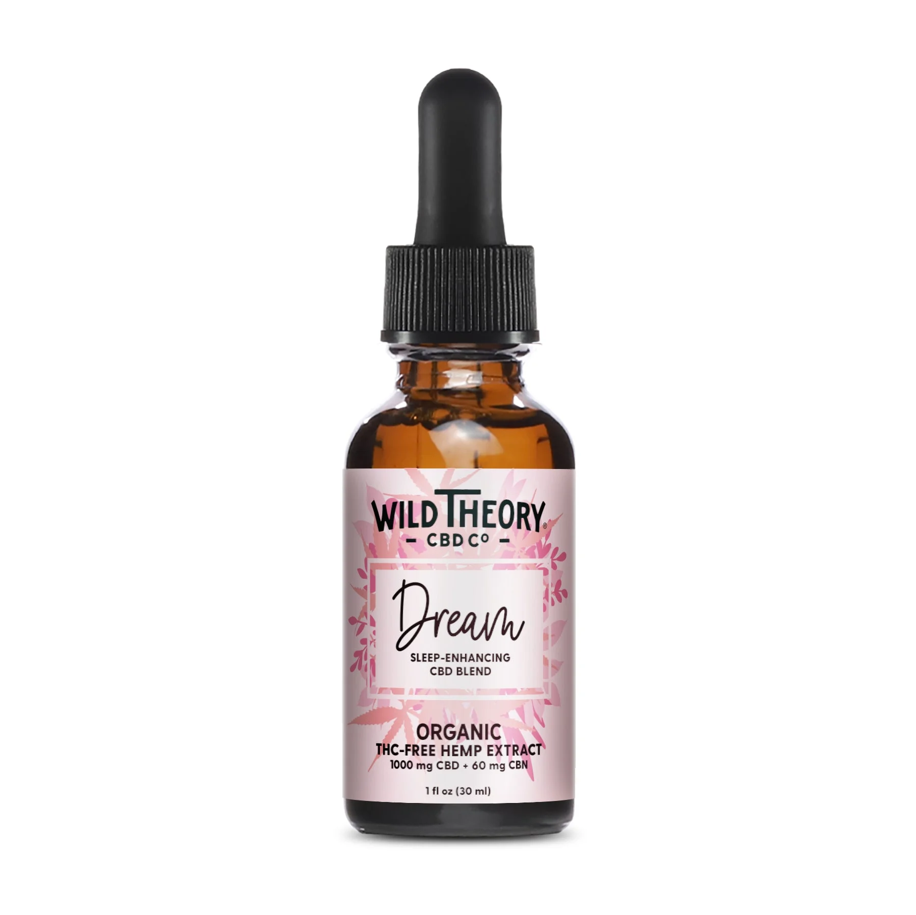 Wild Theory Dream Broad Spectrum CBD Oil for Sleep - 60mg CBN + 1000mg CBD